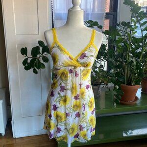 NWT COSABELLA Cosabella Celine Floral Babydoll Chemise Slip